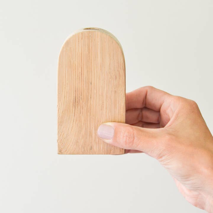 White Gables Home - Wholesale Vase - Wood Arched Bud Vases | Made In USA1