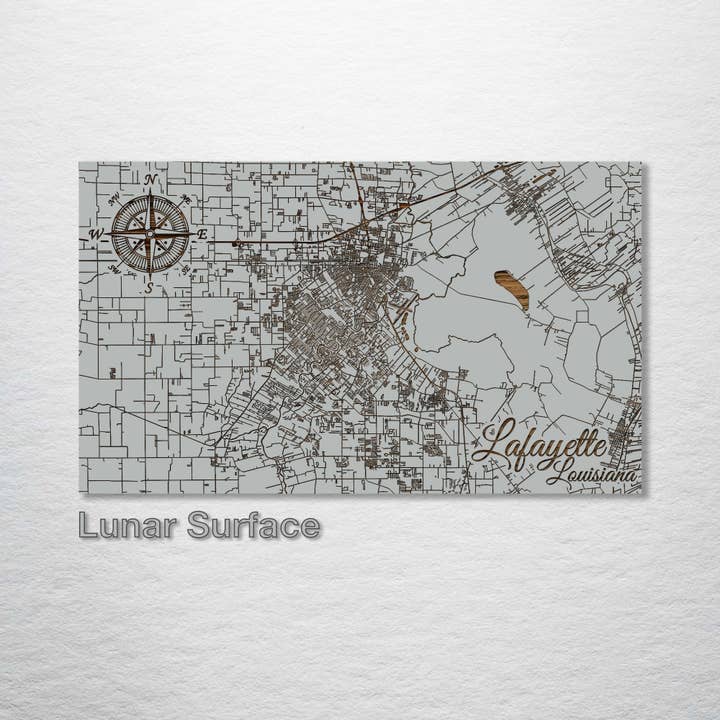 Fire and Pine Wood Maps - Wholesale Map - Louisiana: Lafayette Street Map