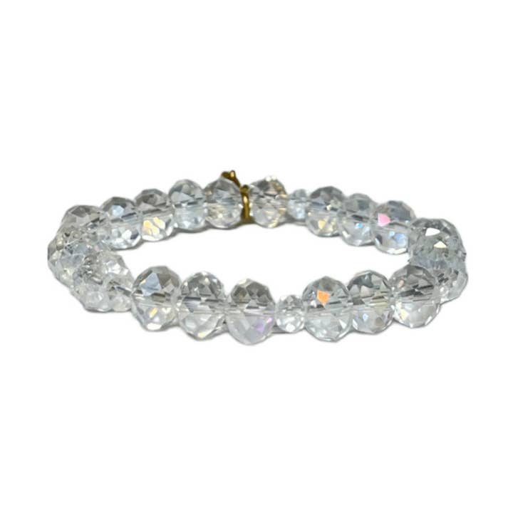 Clear Crystal Charm Bracelet for wholesale by Cadella's Jewelry