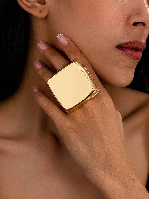 Geometric Shiny Solid Color Rings Accessories for wholesale by VividLux