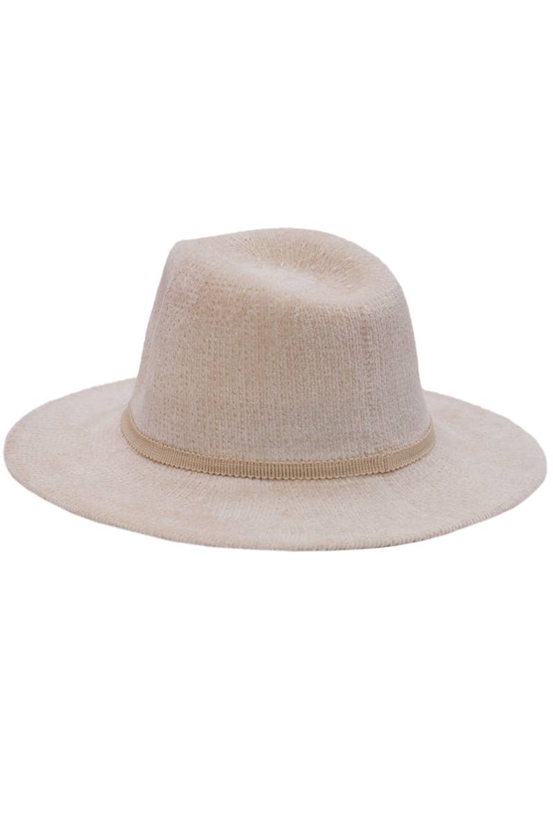 Cap Zone – wholesale Fedora – Women’s – Velvety Corduroy Woven Chenille Floppy Fedora Rancher Hat1