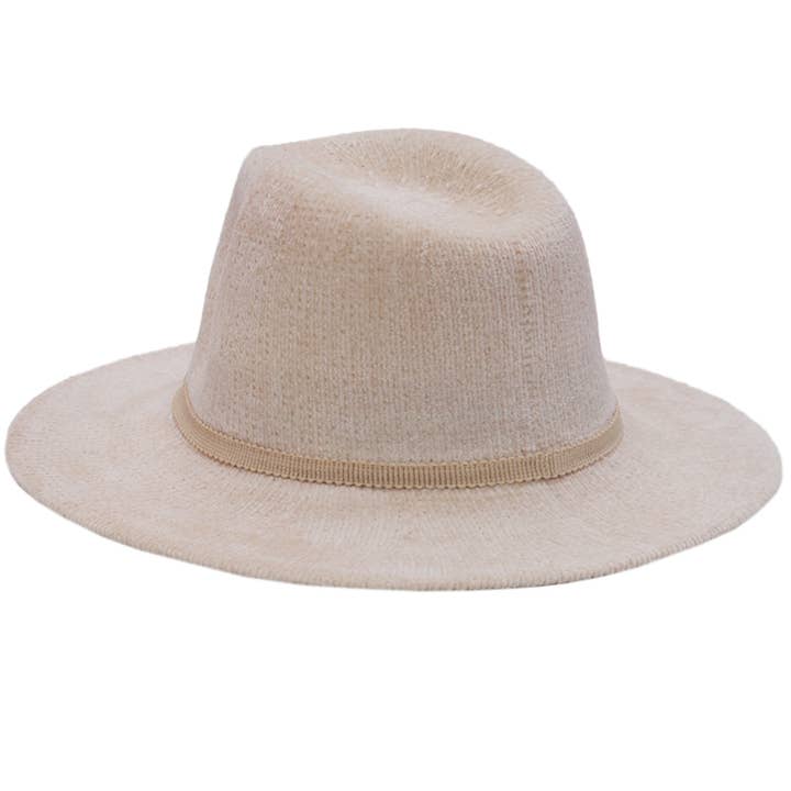 Cap Zone – wholesale Fedora – Women’s – Velvety Corduroy Woven Chenille Floppy Fedora Rancher Hat1