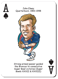Midwest Novelty / Parody Productions - Wholesale Speelkaarten - Denver Football Heroes speelkaarten voor Broncos-fans2