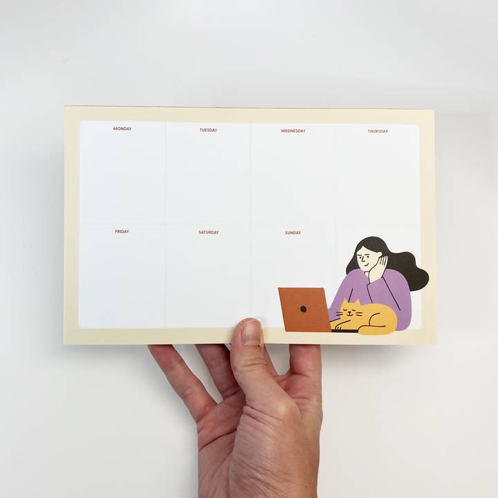Sungy Side Up - Wholesale Planner - Weekly Planner Notepad – Work From Home with Cat2
