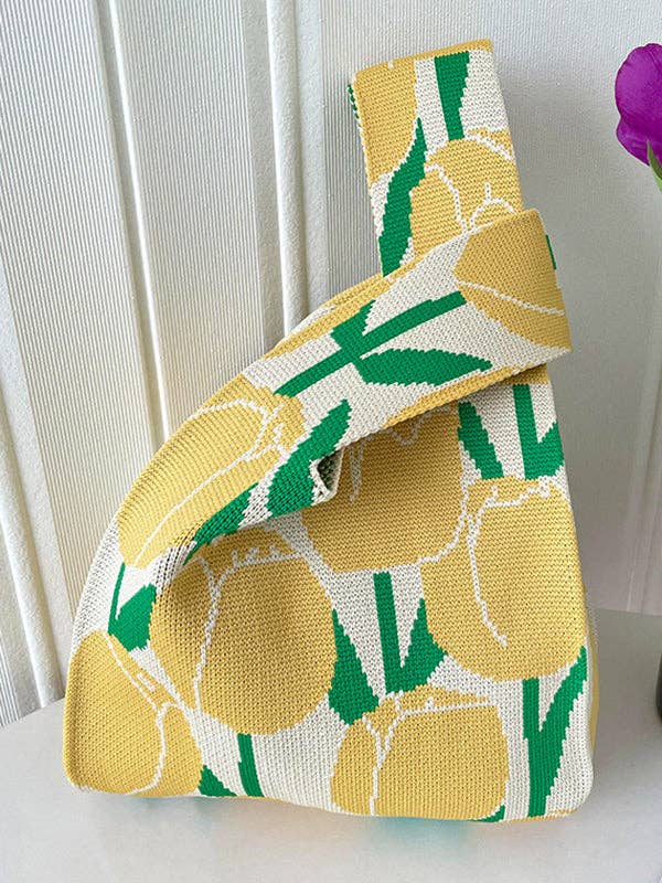 UZ Wholesale Store - Wholesale Tote Bag - Women's - Floral Printed Bags Accessories Woven Handbag3