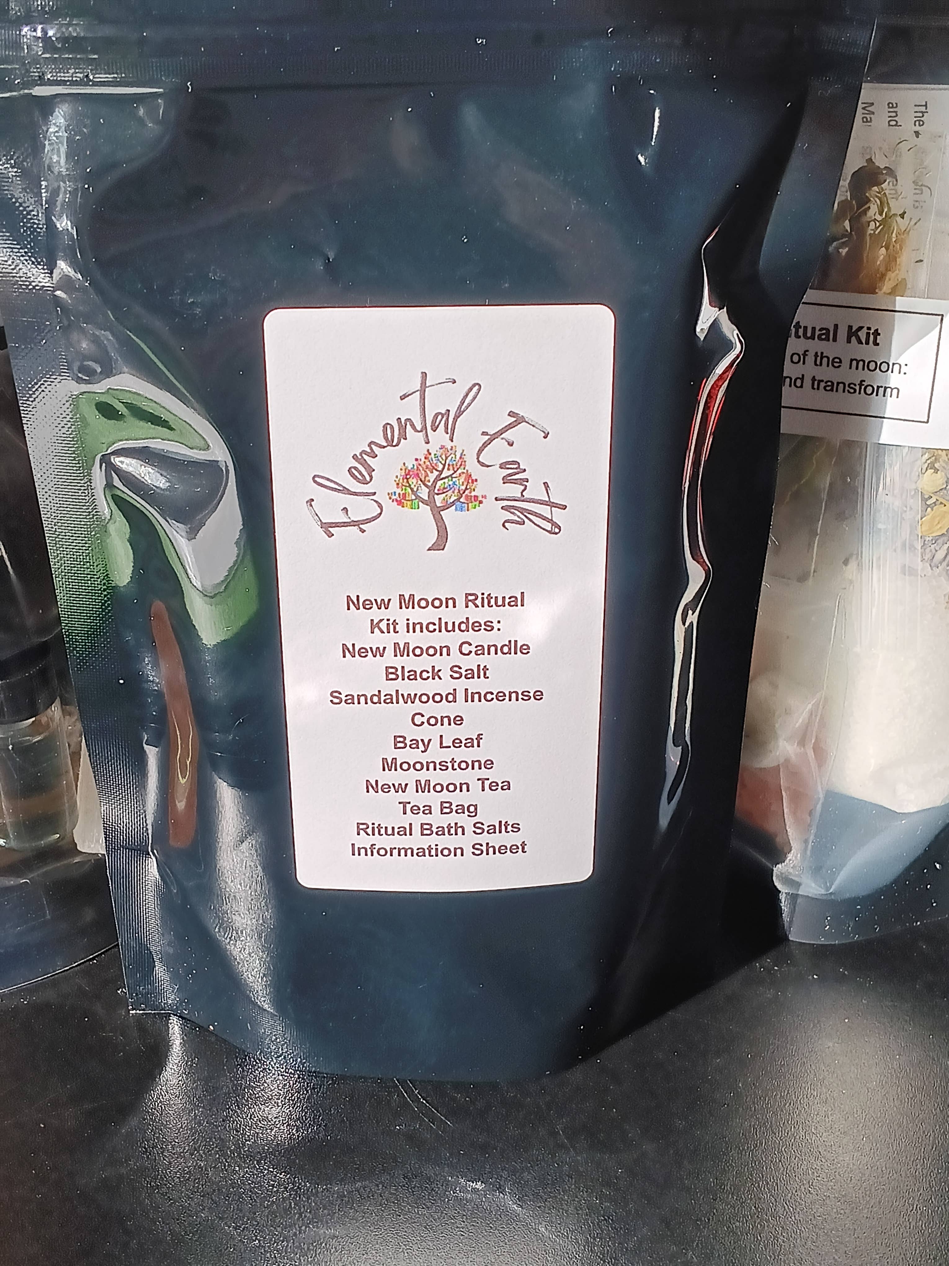 Elemental Earth Shop - Vente Accessoire de méditation - Kit rituel de la nouvelle lune1