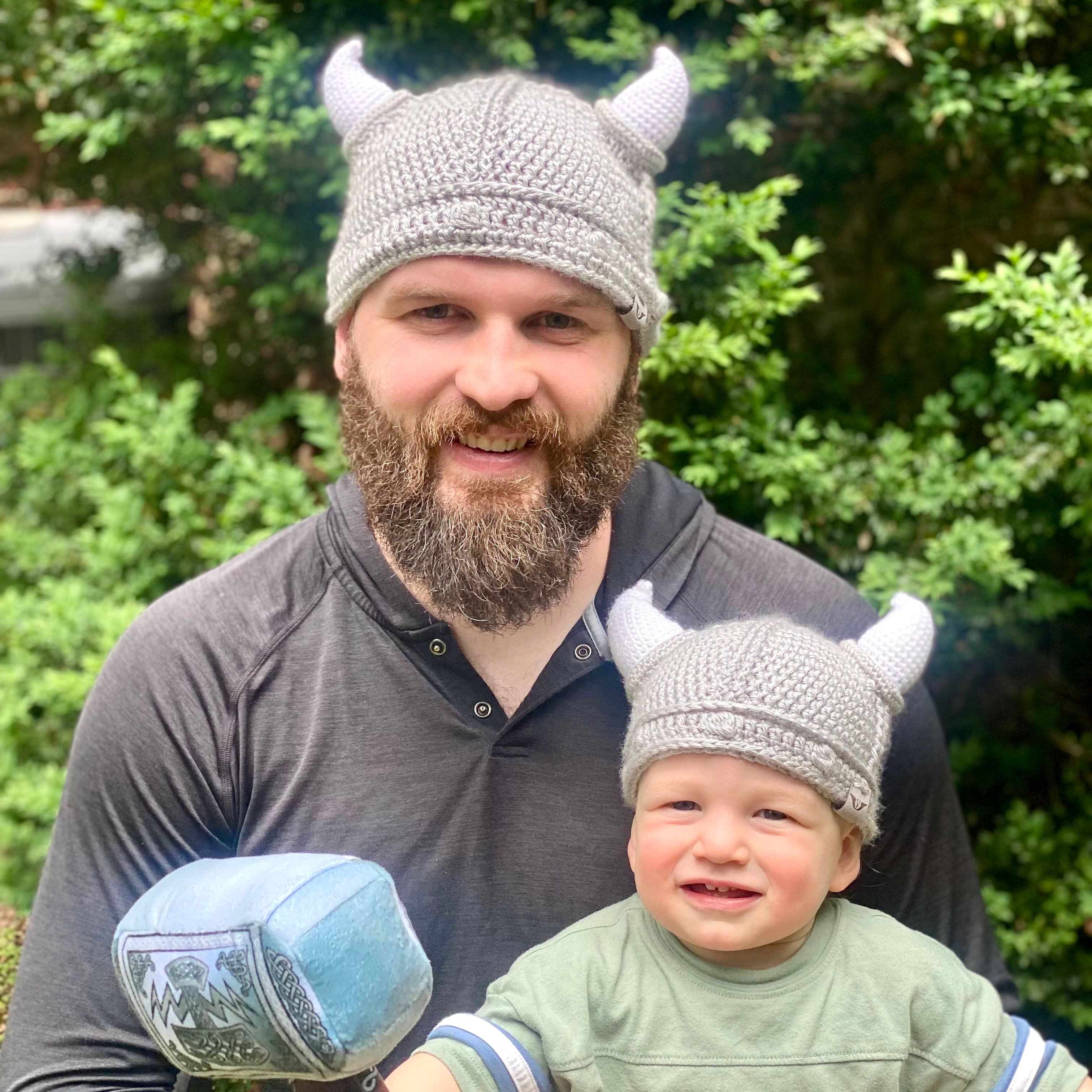 Valkyrie Handmade LLC - Wholesale Beanie - Unisex - Thorsen Crochet Viking Hat1