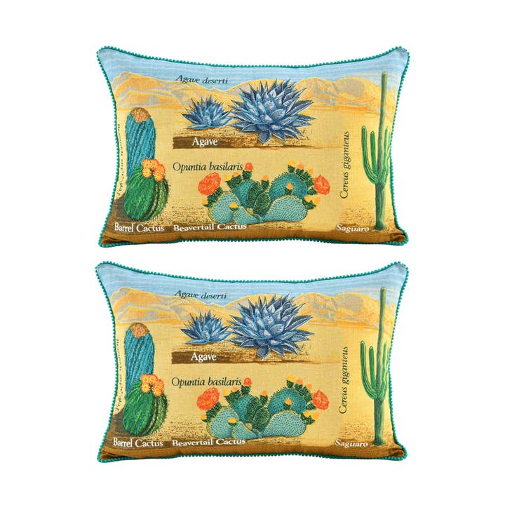 2ABCC231700_MLAQ Set/2 USPS CACTUS CUSHION 16x24 for wholesale by Karma Living
