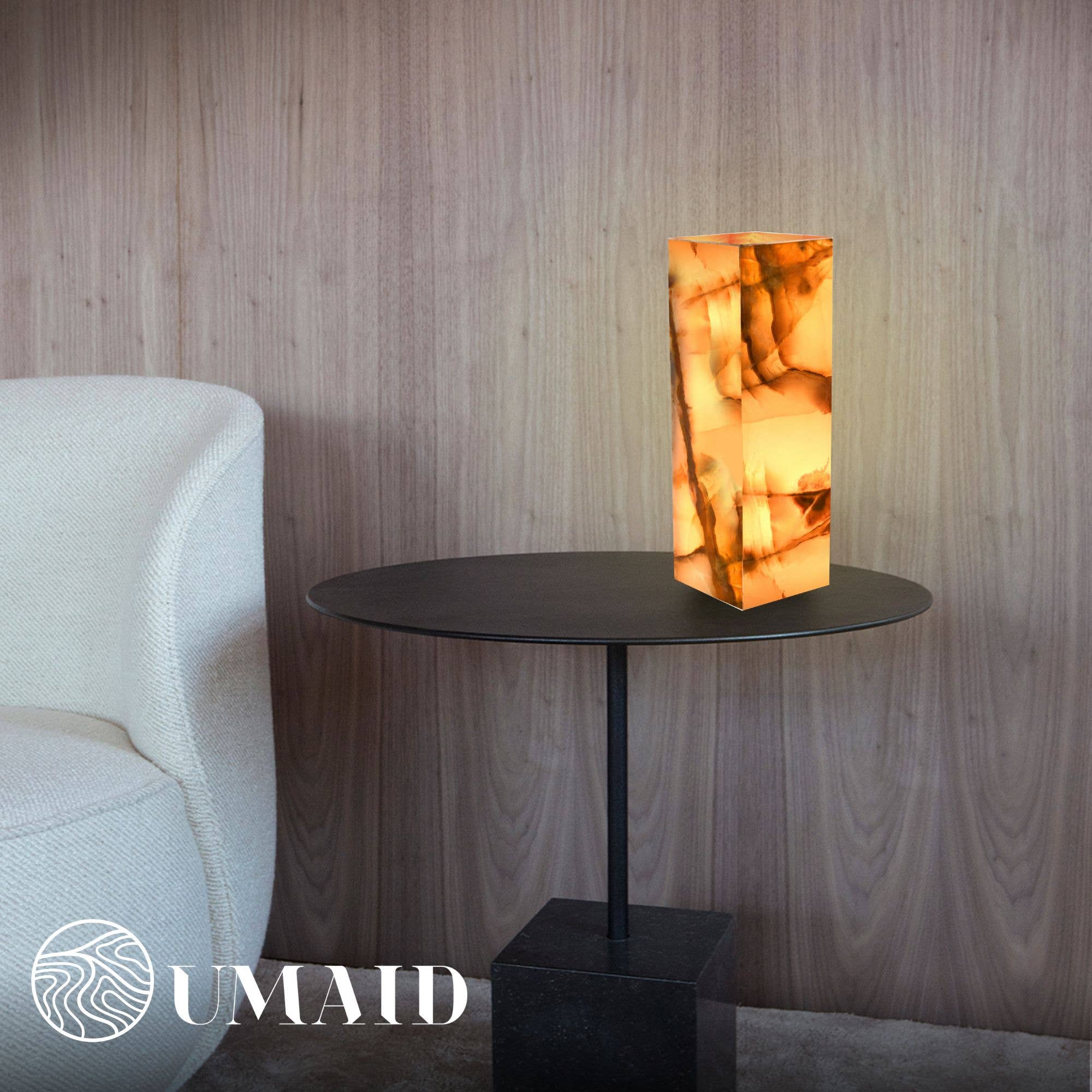 UMAID PRODUCTS - Wholesale Accent/Desk Lamp - UMAID Elegant Handcrafted Onyx Marble Table Lamp7