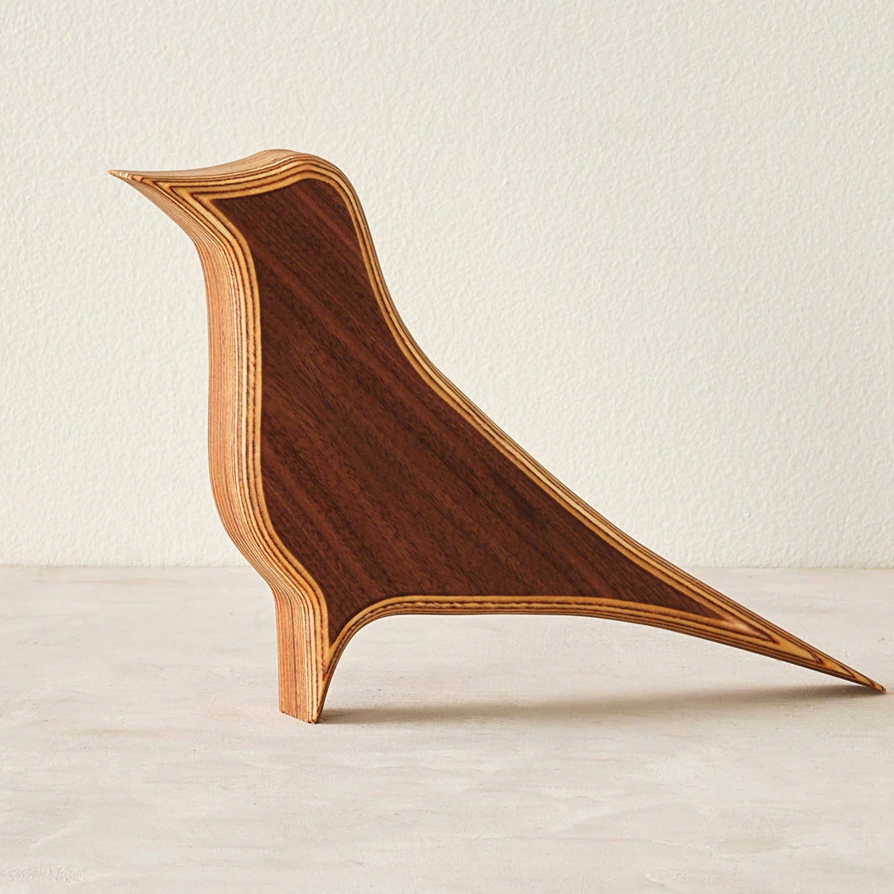 Relic Modern™ | Furniture & Objects - Wholesale Sculpture - Modern Minimalist Walnut and Baltic Birch Robin Sculpture0