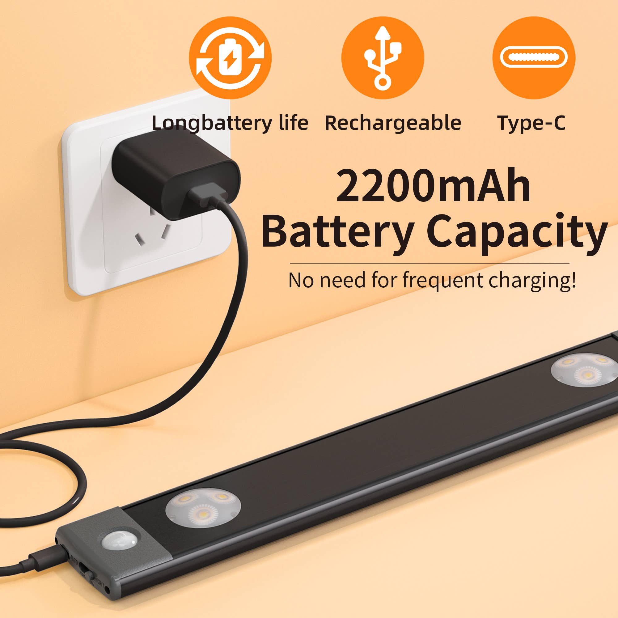 LEPOTEC INC - Wholesale Flashlight -  Wireless Under Cabinet Motion Sensor Light Super Bright 7