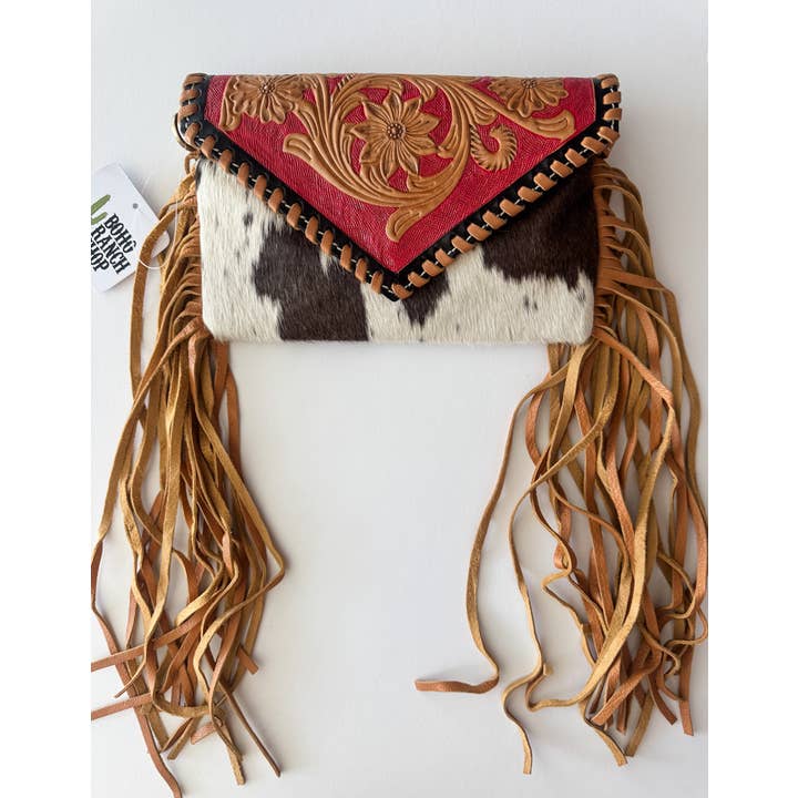 Boho Ranch Shop – wholesale Crossbody bag – Women's – THE CASSIE - TOOLED crossbody Western Tooled Leather Cowhide