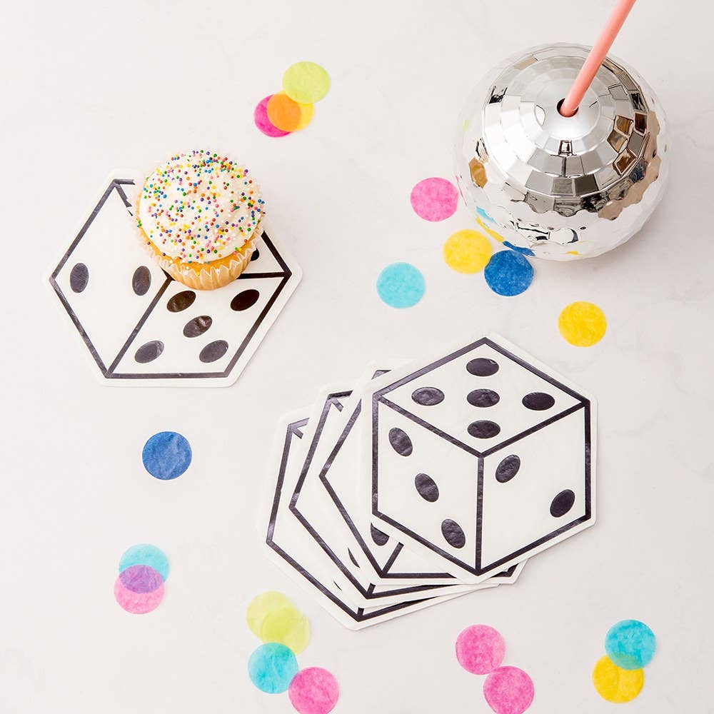Weddingstar Inc. - Wholesale Disposable Napkin - Cute Special Occasion Paper Party Napkins - Vegas Dice1
