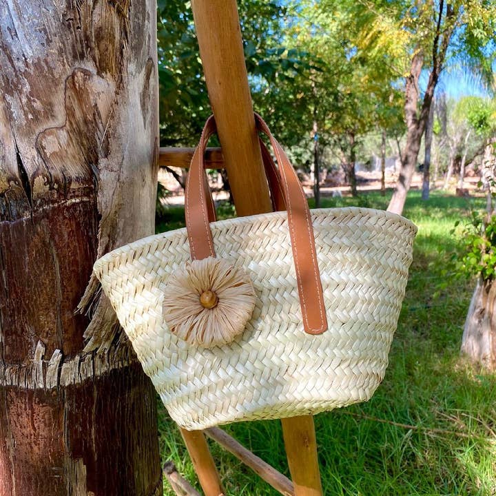 craftberber - Wholesale Beach Bag - French Baskets, moroccan straw basket, straw bag, Beach Bag3