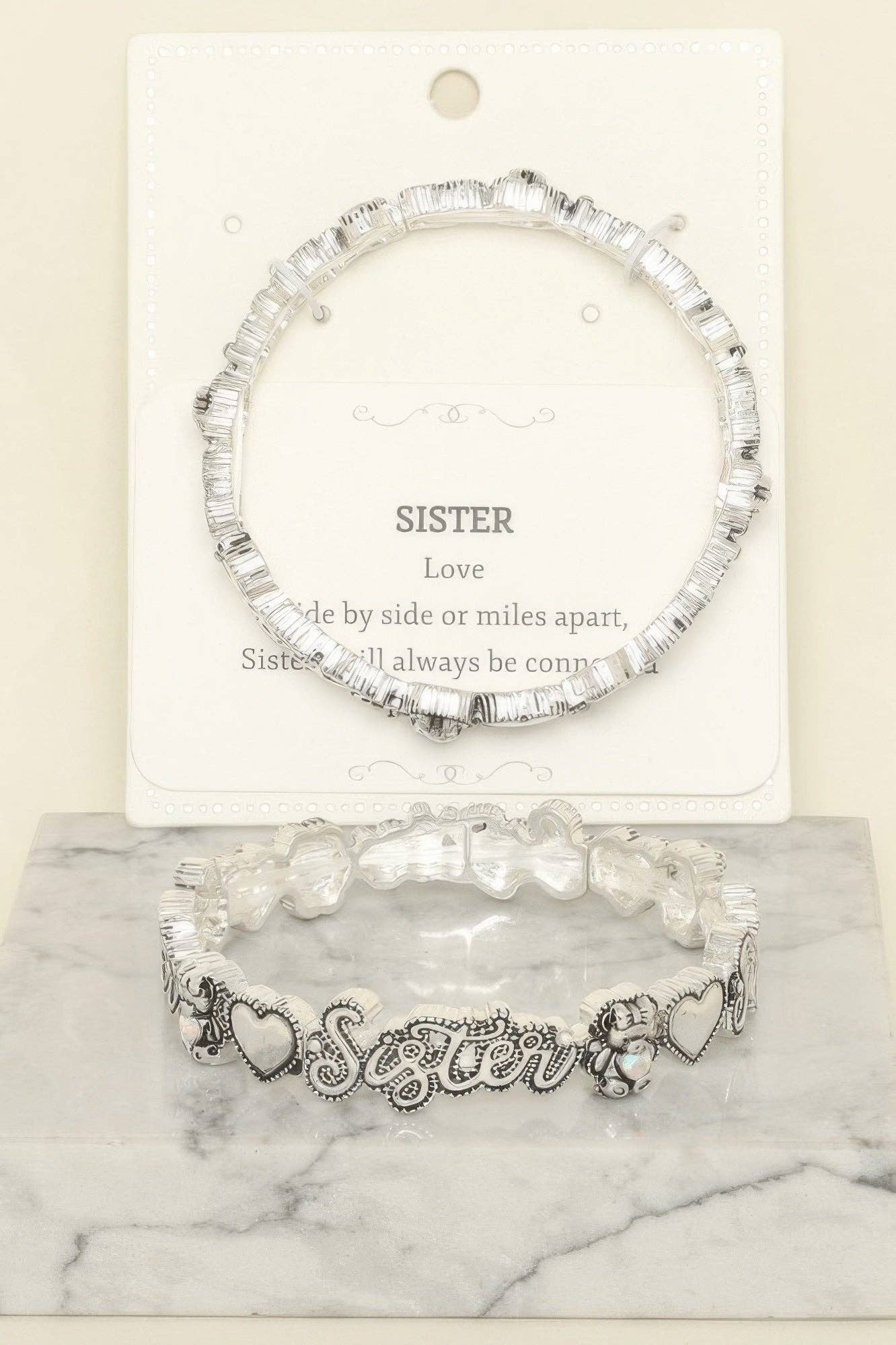 CC Wholesale Clothing - Wholesale Beaded Bracelet - Inspirational Message Stretch Bracelet0