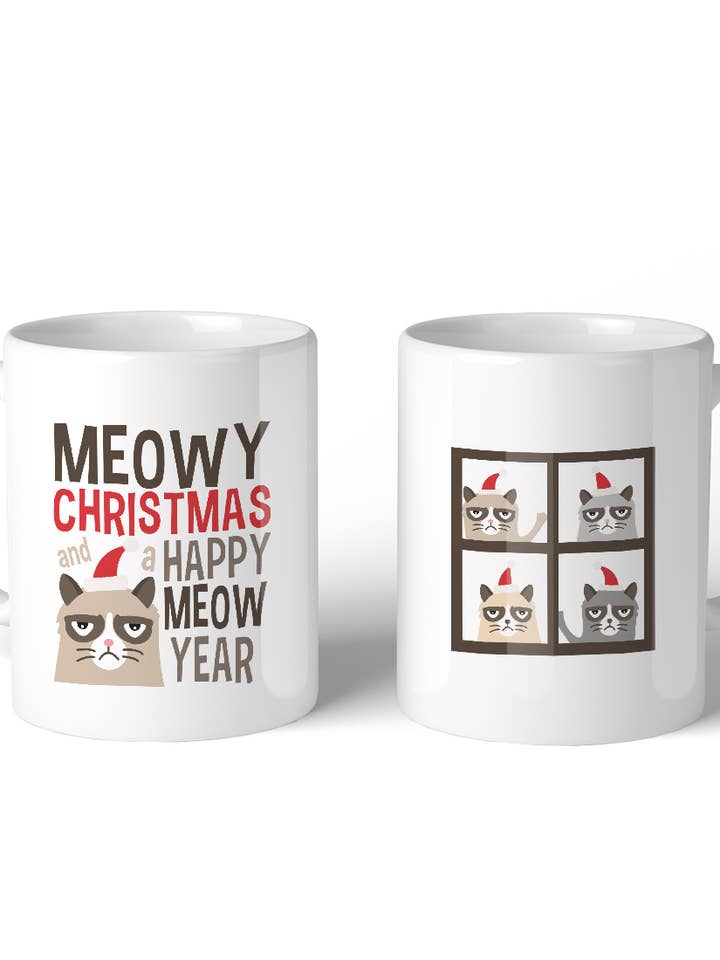 Meowy Christmas Coffee Mug for wholesale by 365 In Love
