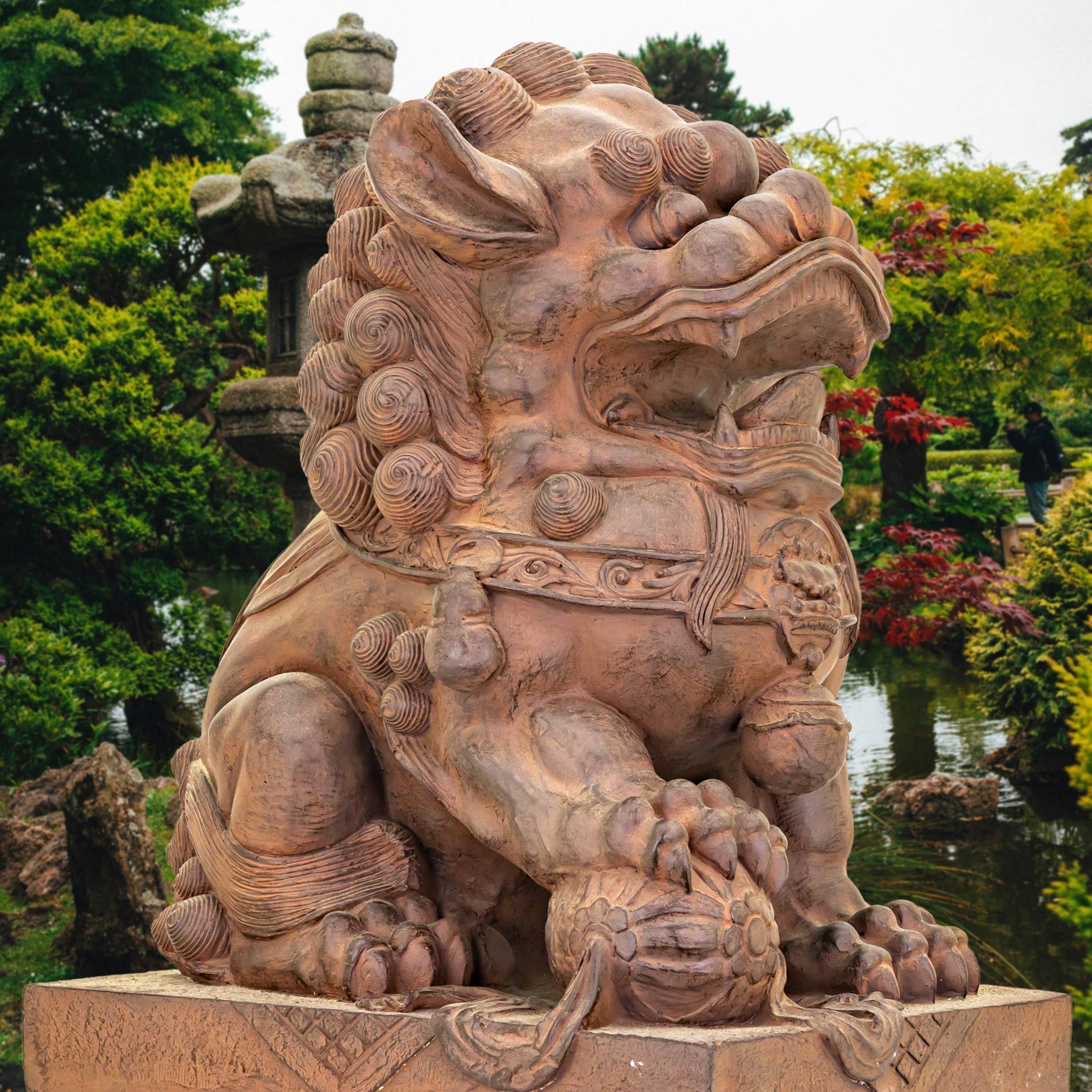 Zaer Ltd. International - Wholesale Sculpture - Magnesium Foo Dog Statues "Gan & An" 2PC/Set- Options16