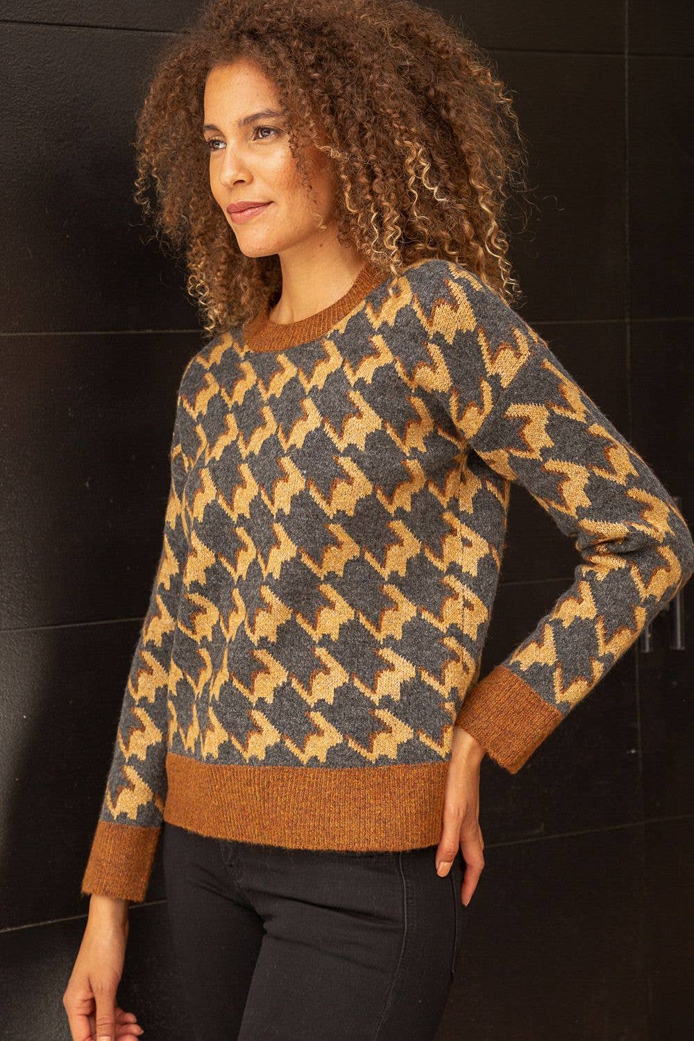 irene】アイレネ Argyle Slit Pullover Knit オンラインストア直営店