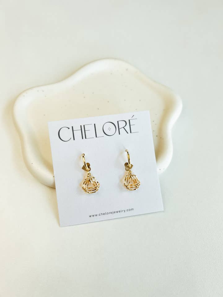 Knot Huggie Hoop Earrings | Gold-Filled Hoops for wholesale by Cheloré