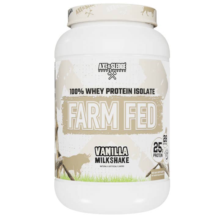 L&F Universal Goods – wholesale Protein/superfood powder – Axe & Sledge Farm Fed Whey Isolate Protein - Vanilla