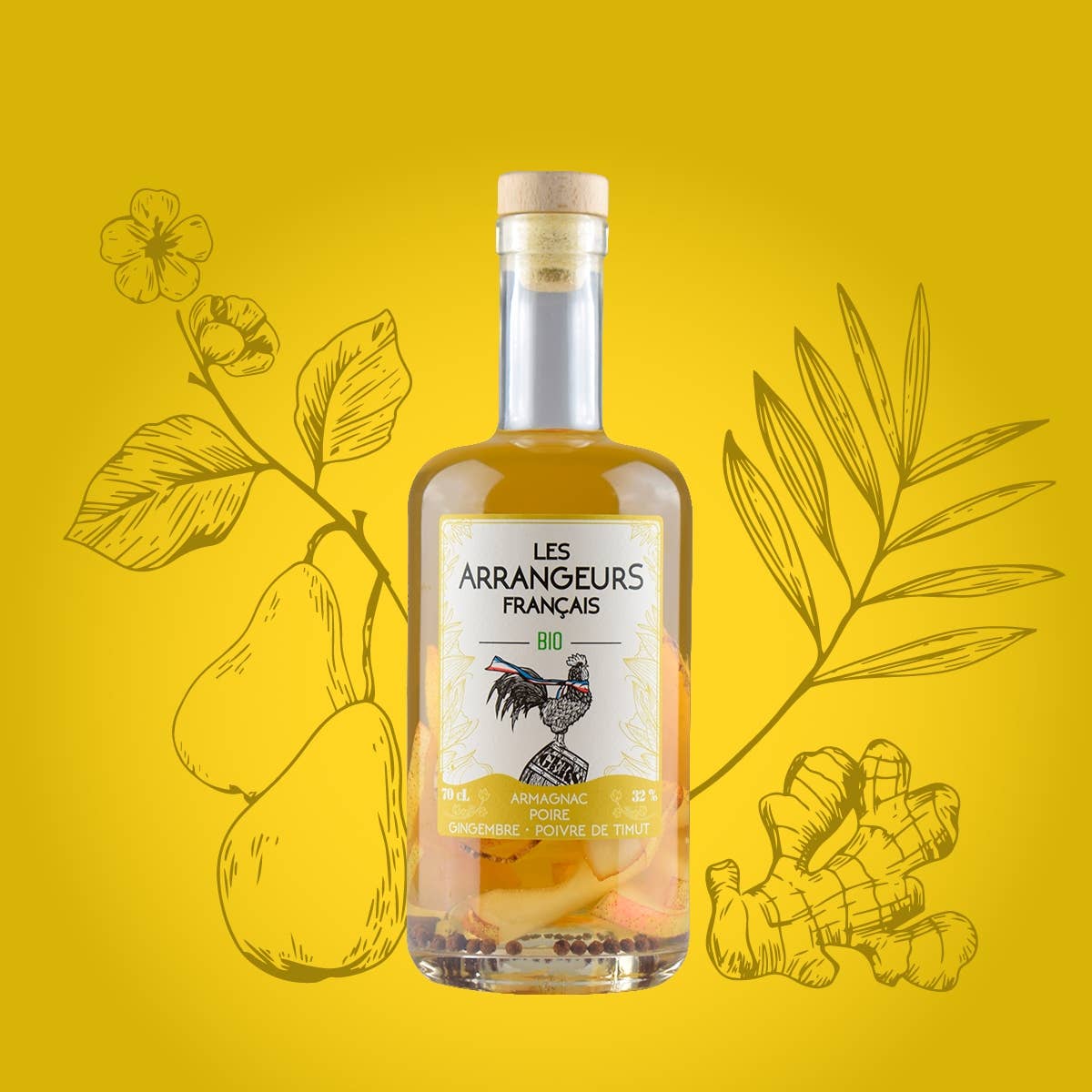 Les Arrangeurs Français - Wholesale Liqueur - Armagnac Arrangé AOC Organic Pear Ginger Timut Pepper0