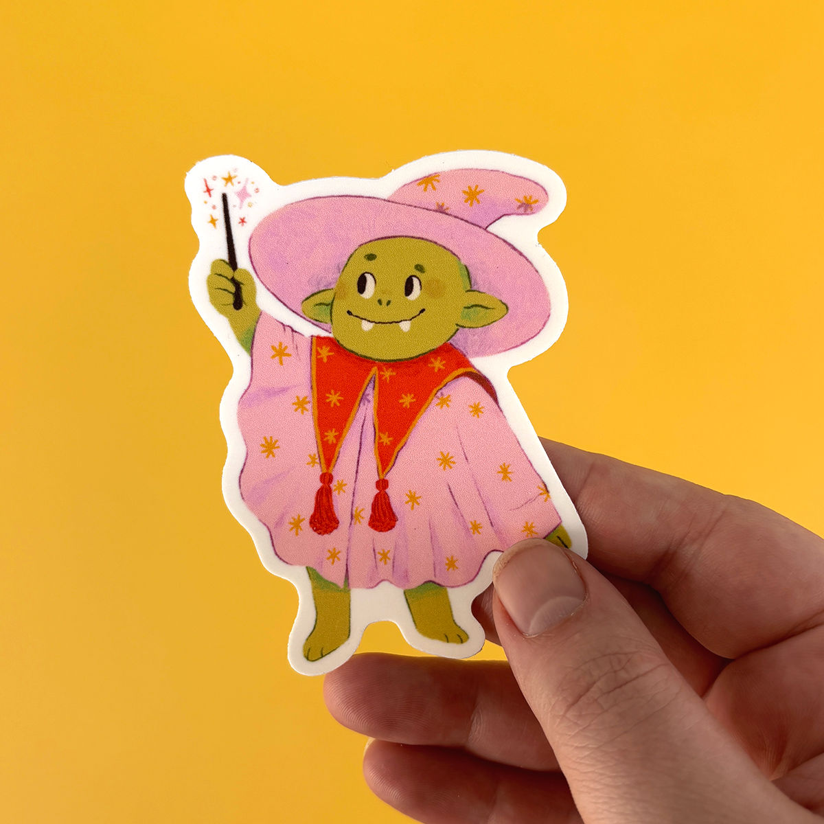 Emma Trithart - Wholesale Sticker - Sticker met magische goblin1