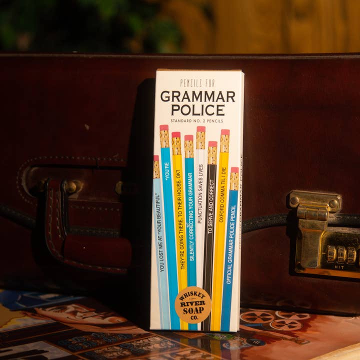 Whiskey River Soap Co. - Wholesale Pencil - Pencils for Grammar Police Original Package | Funny Pencils2