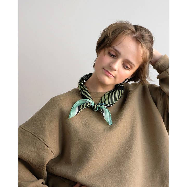 Haferkorn & Sauerbrey - Vente Écharpe – unisexe - Foulard Morocco en mélange soie-coton, 60 x 60 cm3