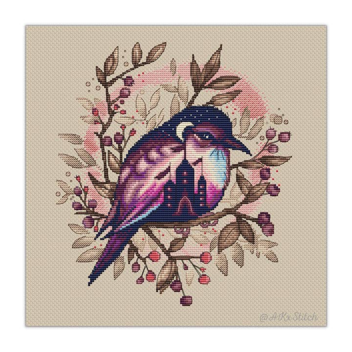 Twilight Fantasy fågel korsstygn Kit för wholesale av AKxStitch