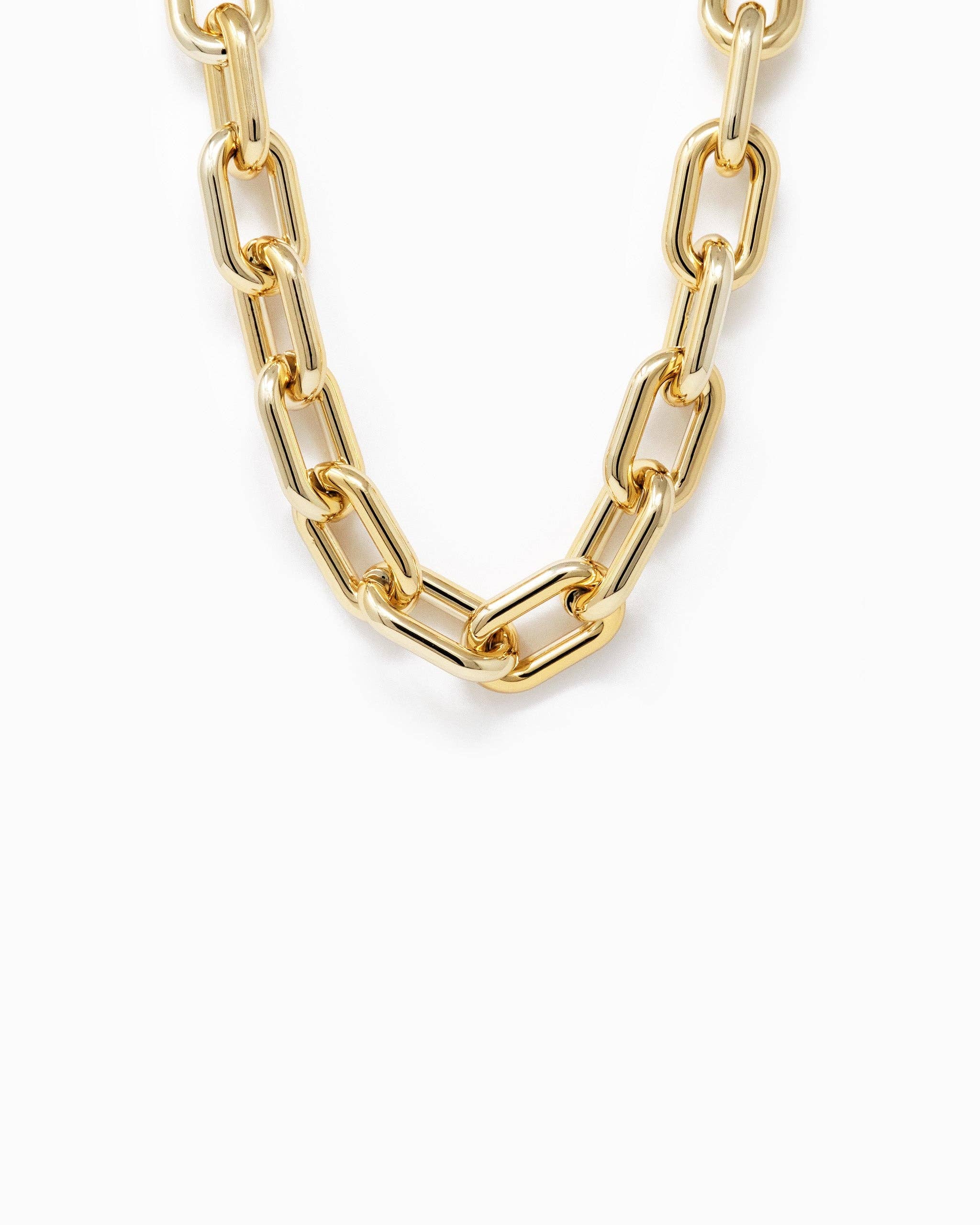 Sessori – wholesale Link & chain necklace – Metallic Coat Chunky Chain Necklace4