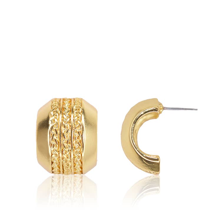 KARINE SULTAN - Wholesale Hoop Earrings - Mini Braided Hoops