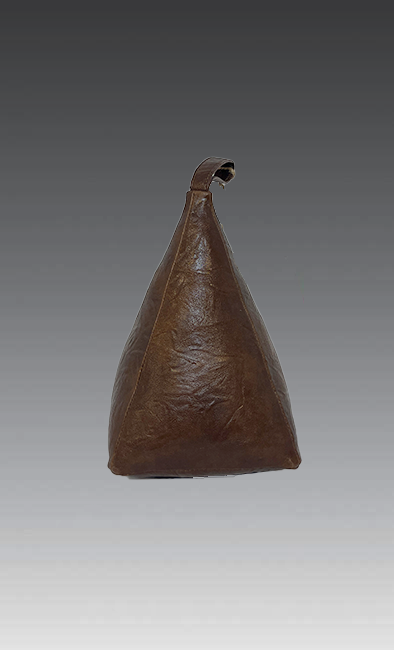 JF The Reborn Home - Wholesale Door Stop - GIA023 DOORSTOP WEIGHT FAUX LEATHER BROWN 16.5/16.5/250