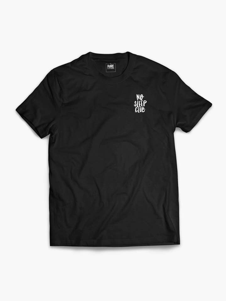 RAVE Clothing - Vente T-shirt sérigraphié – homme - T-shirt No Sleep Club en noir