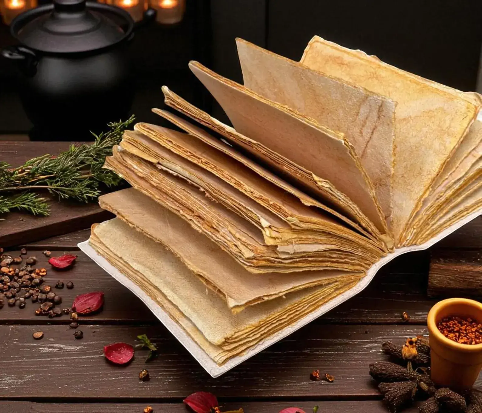 MNM HANDICRAFTS - Wholesale Journal/Diary - White Magic Spell Book, Leather Grimoire Journal Witchcraft3