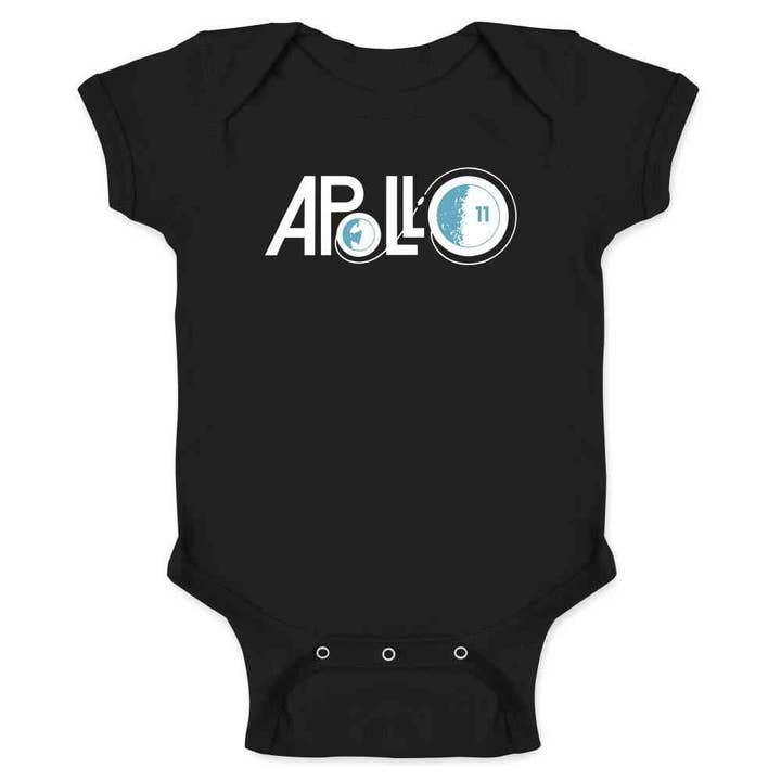 NASA Goedgekeurde Apollo 11 Maanlanding 1969 Babyromper voor wholesale door Pop Threads