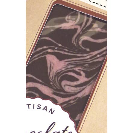 Hames Chocolates - Wholesale Chocolate Bar - UK ONLY. Raspberry Ripple Dark Chocolate Artisan Bar