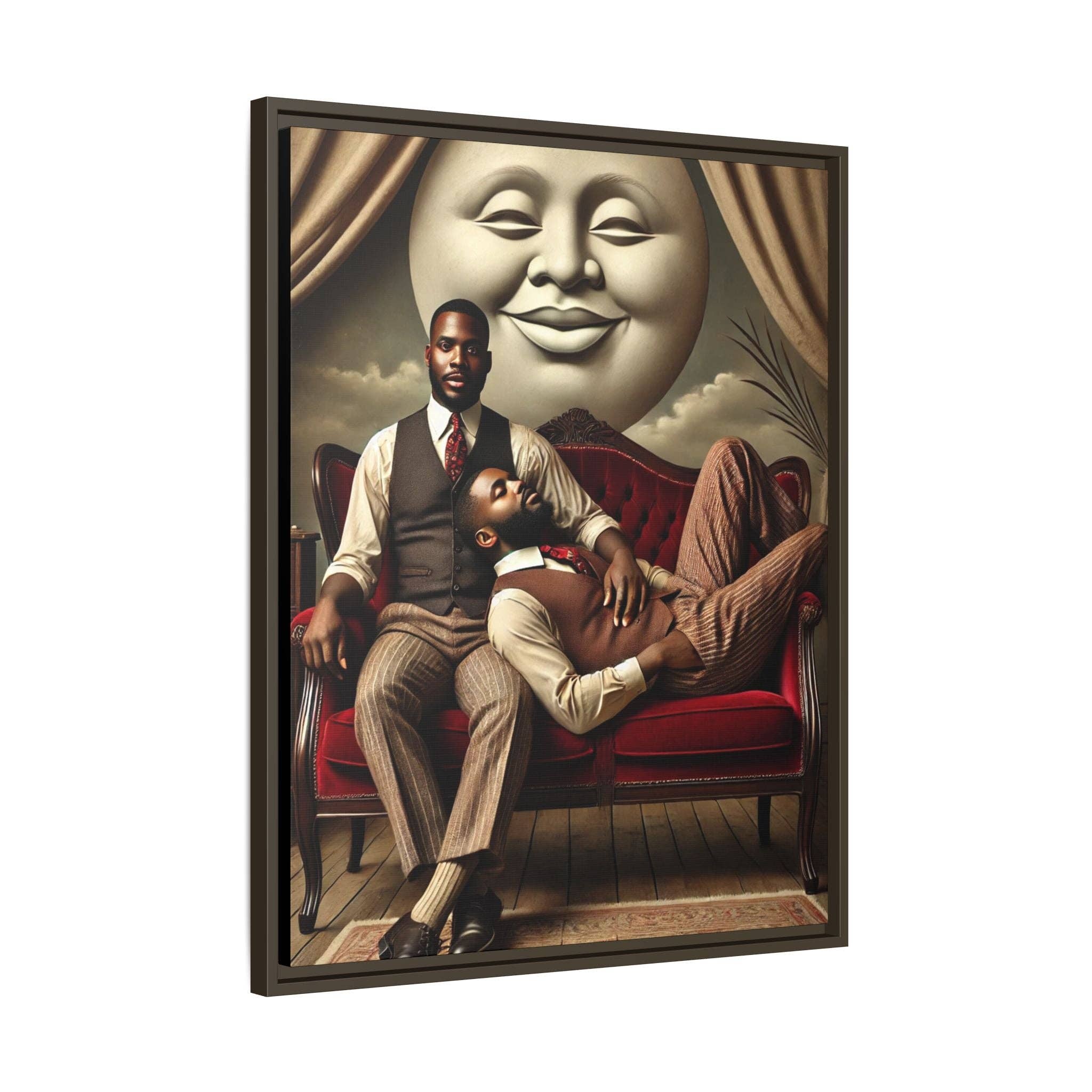 Walt & Pete - Wholesale Art Print - Missing Art Studies - Man In The Moon 00633