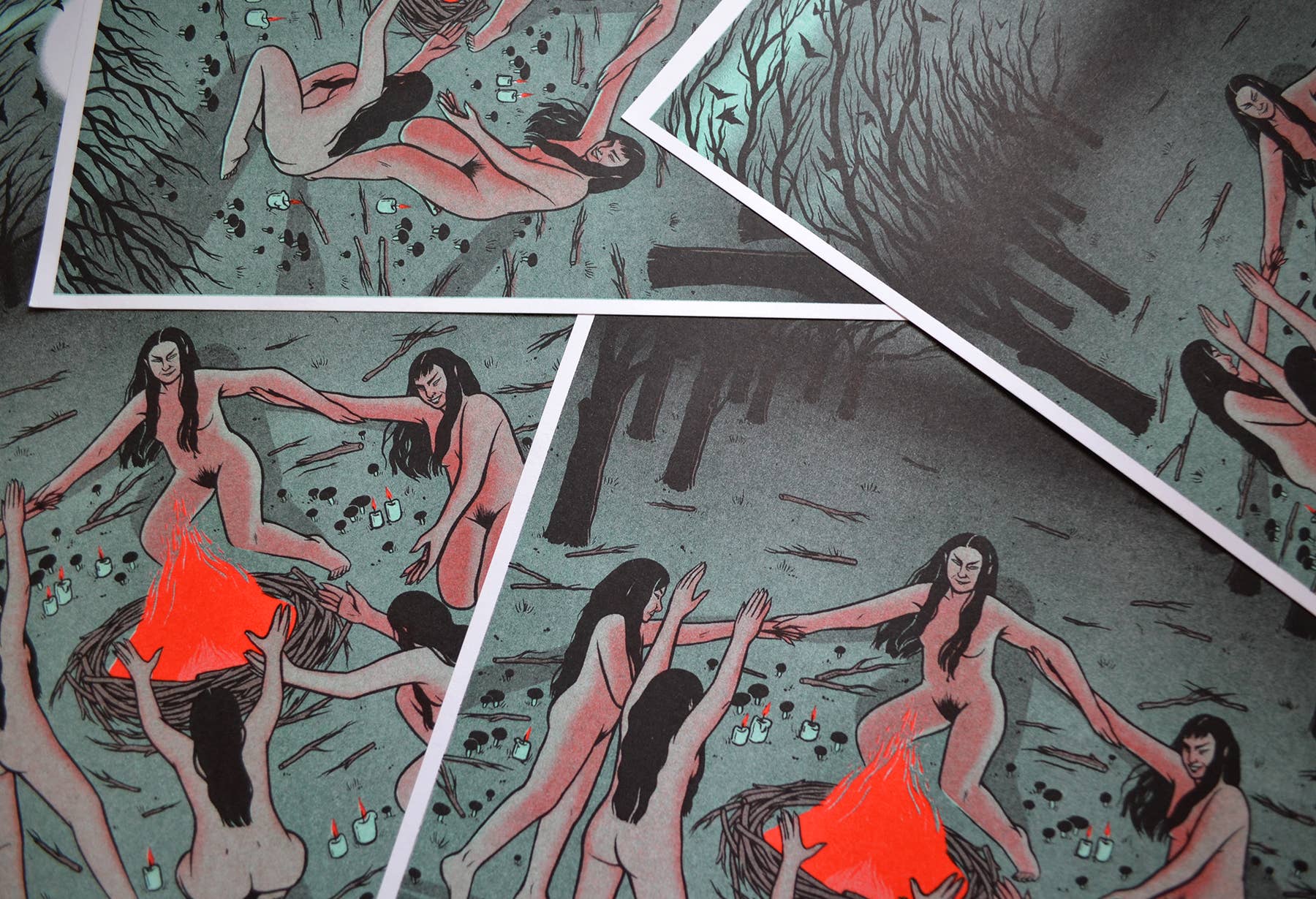 Lily Blakely - Wholesale Art Print - "Occult" Risograph print A48