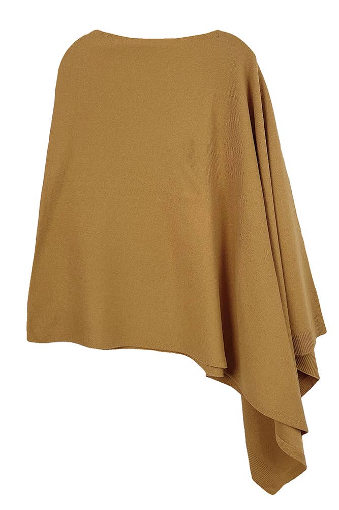 Hana - Wholesale Poncho - Women's - Solid Scarf Poncho5