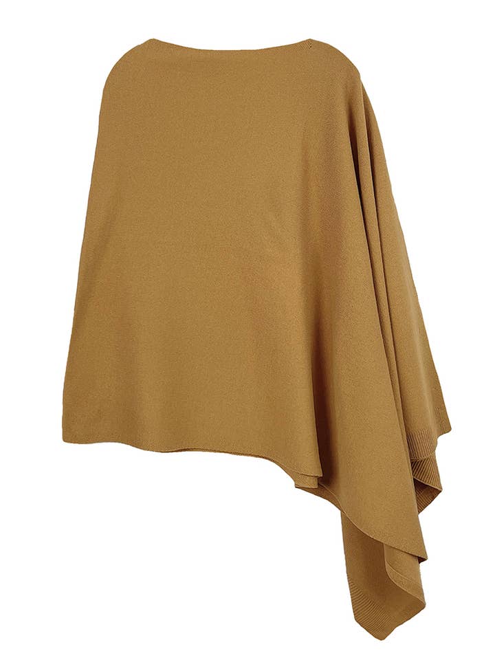 Hana - Wholesale Poncho - Women's - Solid Scarf Poncho5