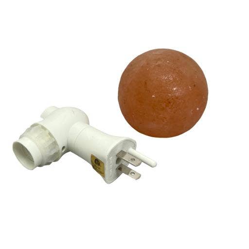 Lampe de nuit en sel de l'Himalaya Zenn en forme de boule avec Bu-041 pour la vente par International Gifts Ltd.
