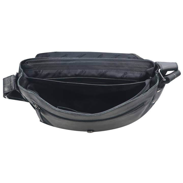 Greenwood - Wholesale Messenger Bag - Unisex - Chris leather bag men's shoulder bag wide strap women12