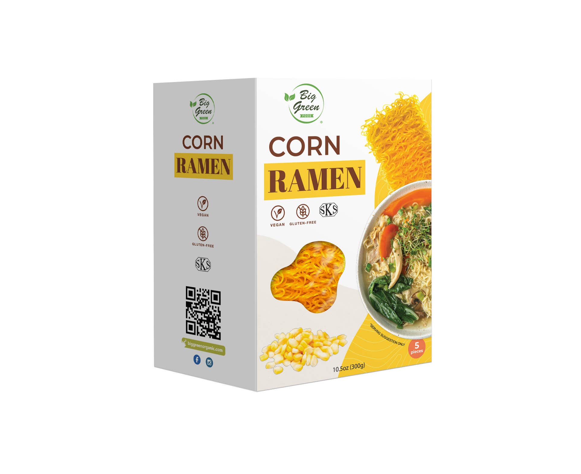 Big Green Organic Food - Wholesale Ramen - Corn Ramen0