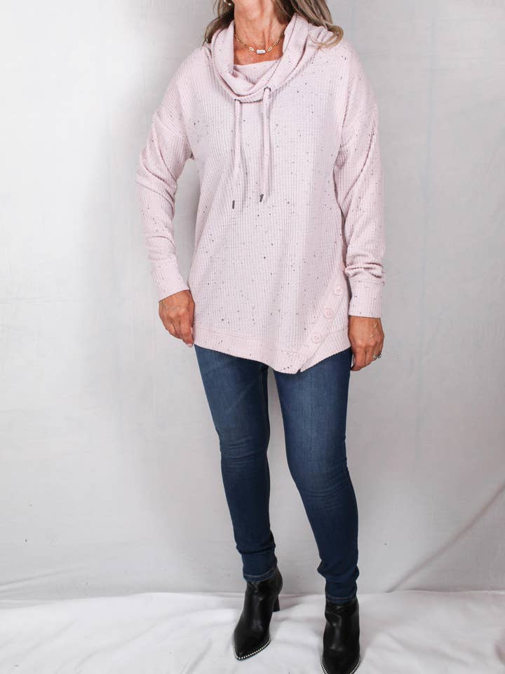 SWM30017-W - Vinterrosa - A - Knäppknapptopp med kåpa A1426 för wholesale av K & C Clothing, Inc.