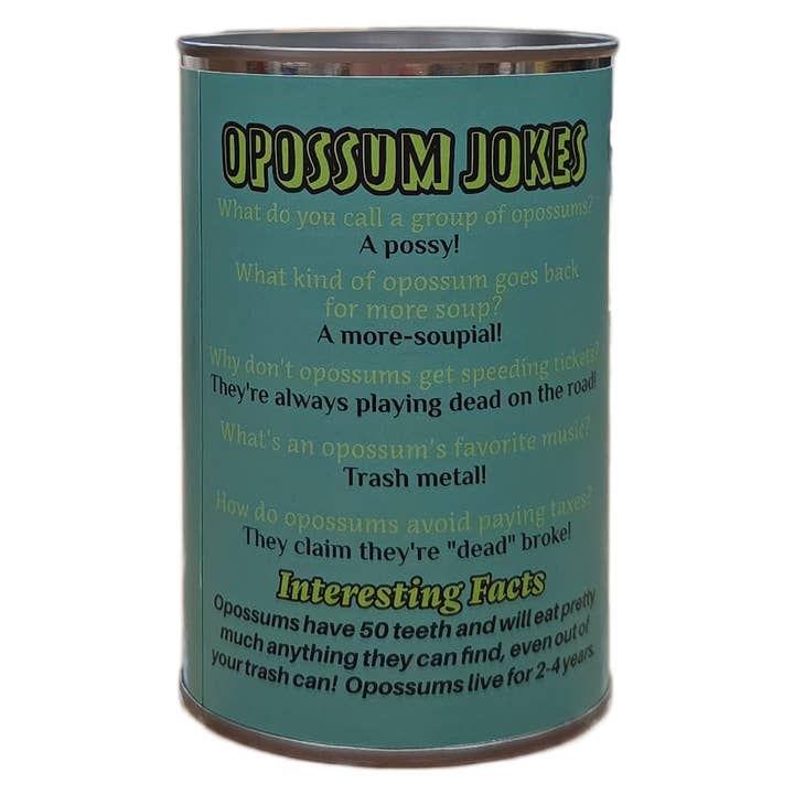 Canned Gifts - Vendita all'ingrosso Peluche - Bambini e neonati - Oliver l'opossum in scatola | Peluche di peluche con scherzi1