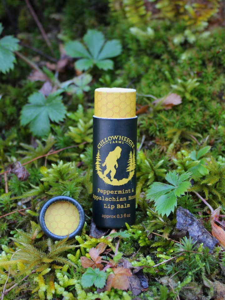 Lip Balm- Peppermint Appalachian Honey- Biodegradable for wholesale by Cullowheegee Farms