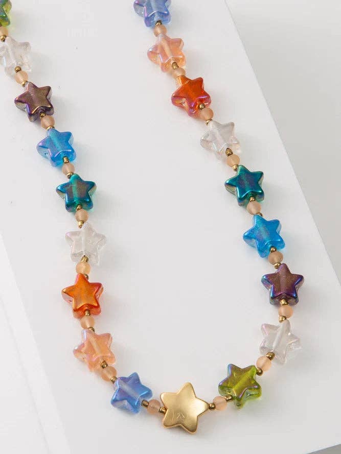 Lucky Star Glass Necklace for wholesale by Noonday