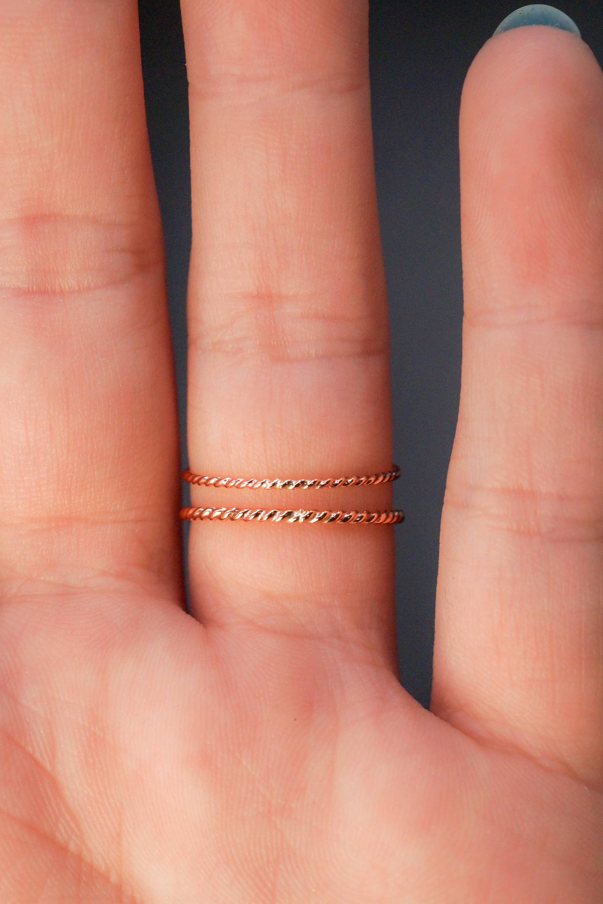Hannah Naomi - Wholesale Band/Stacked Ring - Twist Ring, 14K Gold Fill2