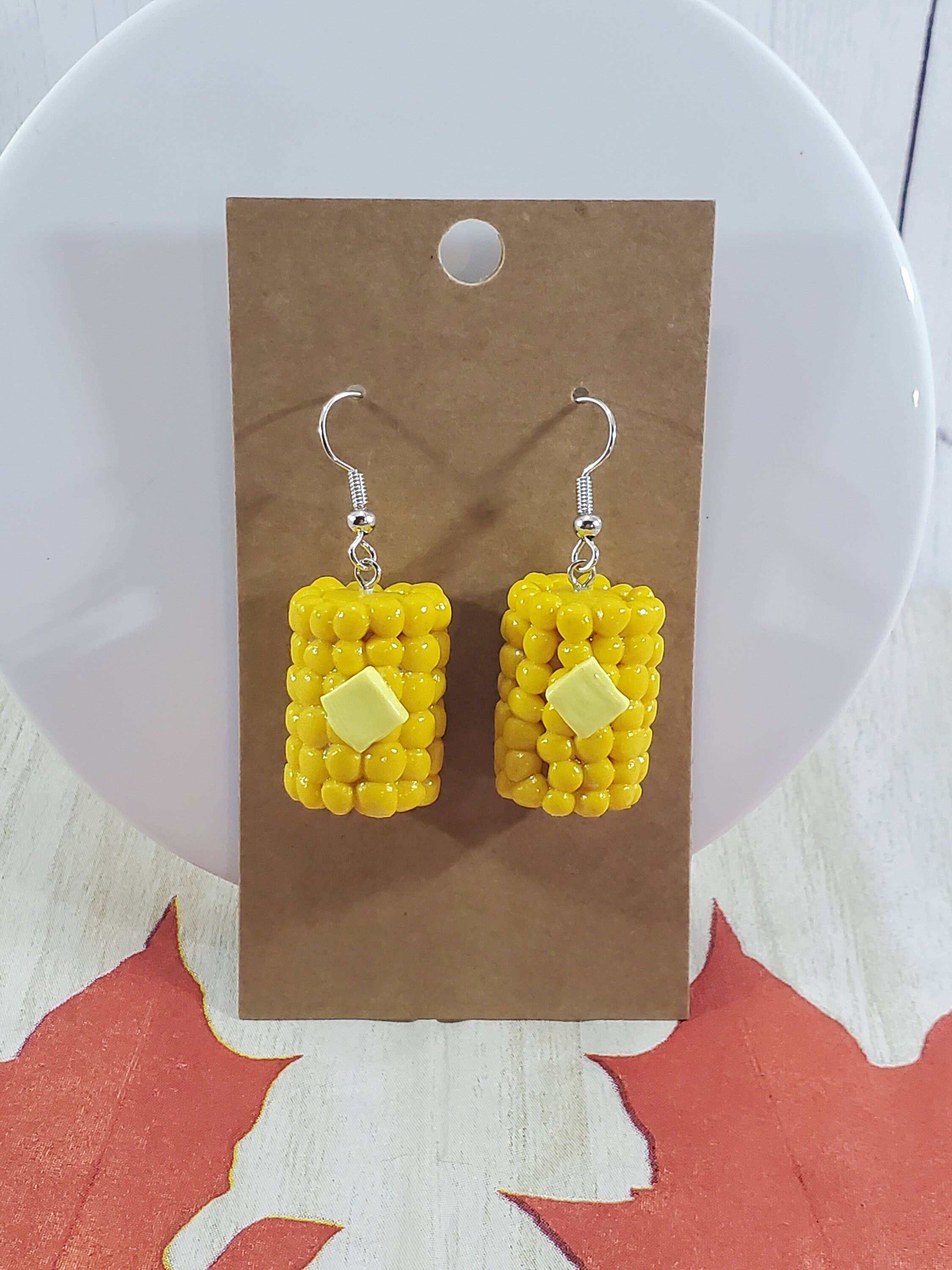 REMOVED BRAND - Wholesale Dangle Earrings - Corn On The Cob Earrings, Thanksgiving Earrings3