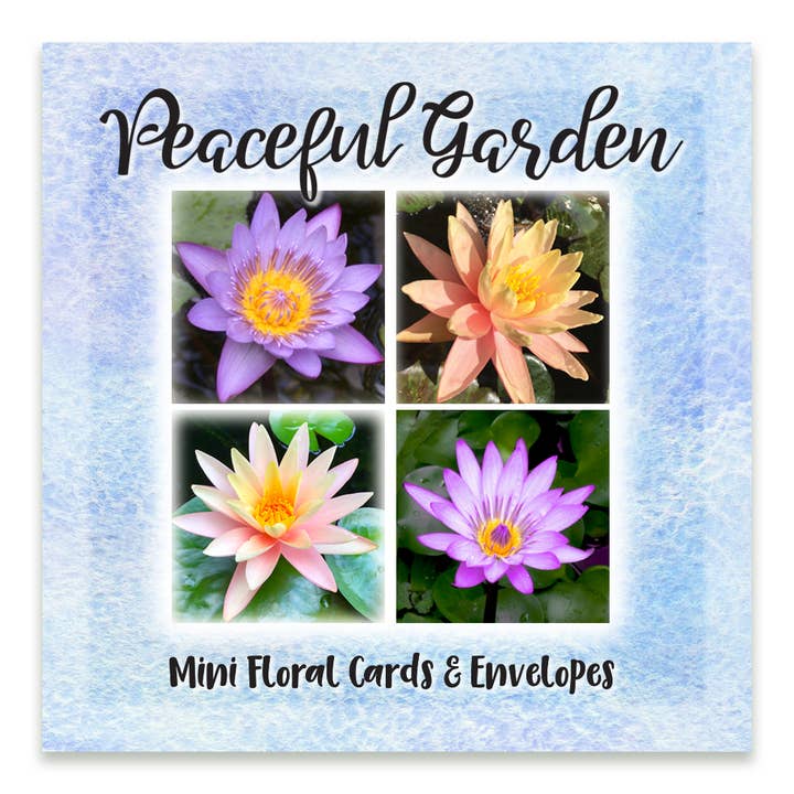 Peaceful Garden Mini Greeting Card Bundle for wholesale by LindaGeez